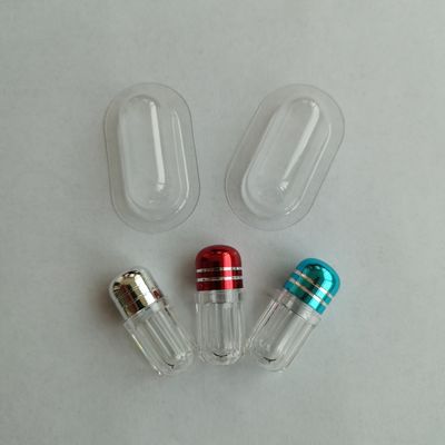 SGS κενά πλαστικά μπουκάλια χαπιών 13mm μια μορφή σφαιρών καψών