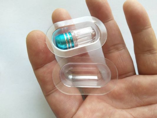 φαρμακευτική σφαίρα Shell μπουκαλιών 3ml χαπιών 12mm σαφής
