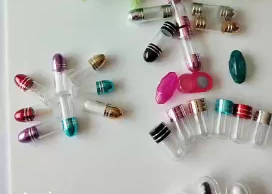 2ml καθαρίστε την πλαστική χρυσή κάψα ρινοκέρων μπουκαλιών ISO9001 χαπιών