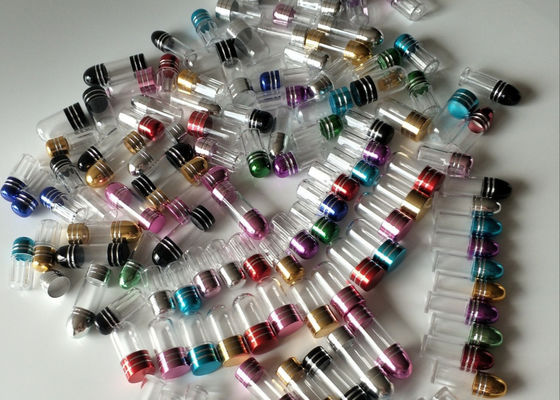 ISO9001 μίνι πλαστικό μπουκάλι μπουκαλιών 3ml χαπιών με το μέταλλο ΚΑΠ